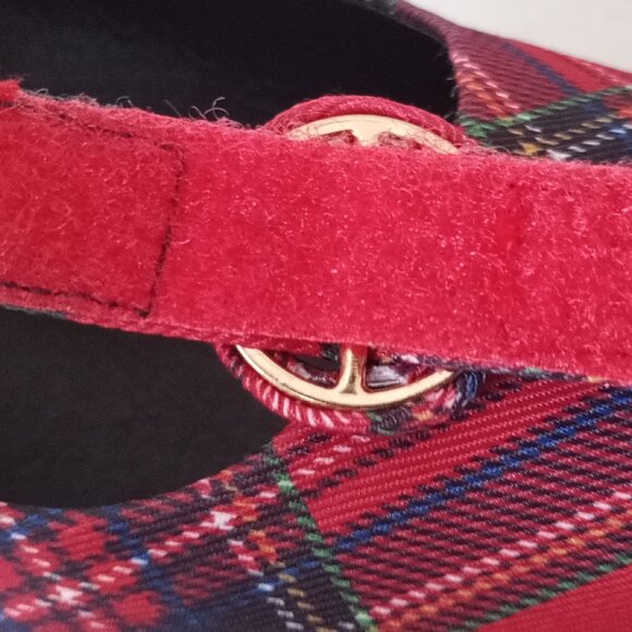 'C Comfort' Est 1946' Plaid/Tartan Platform Block Heeled Shoes Size 7M EUC - Picture 5 of 13